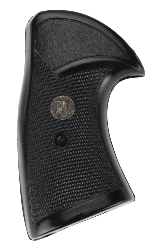 Pachmayr 03267 Presentation Grip S&W K/L Frame Square Butt Checkered Blk Rubber
