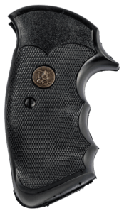 Pachmayr 03267 Presentation Grip S&W K/L Frame Square Butt Checkered Blk Rubber