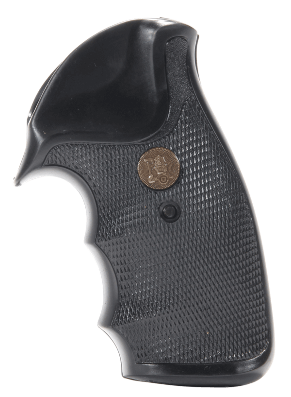 Pachmayr 02523 Compact Grip Checkered Black Rubber for Charter Arms
