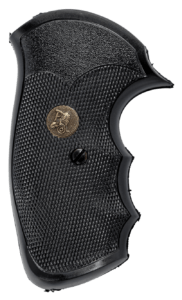 Pachmayr 03255 Compact Pistol Grip S&W J Frame Square Butt Black Rubber