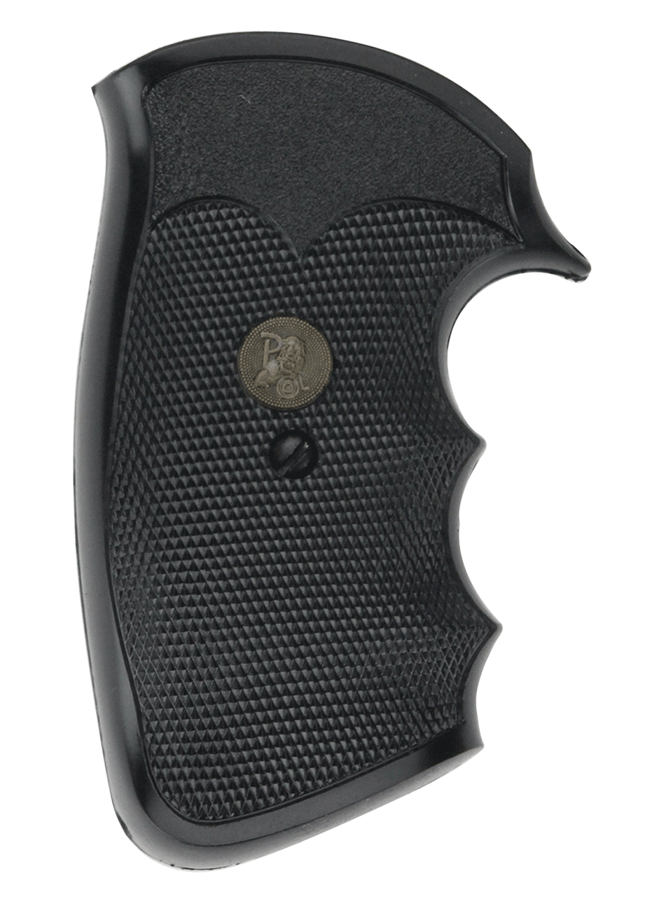 Pachmayr 02528 Gripper Pistol Grip Colt Python/Trooper Black Rubber