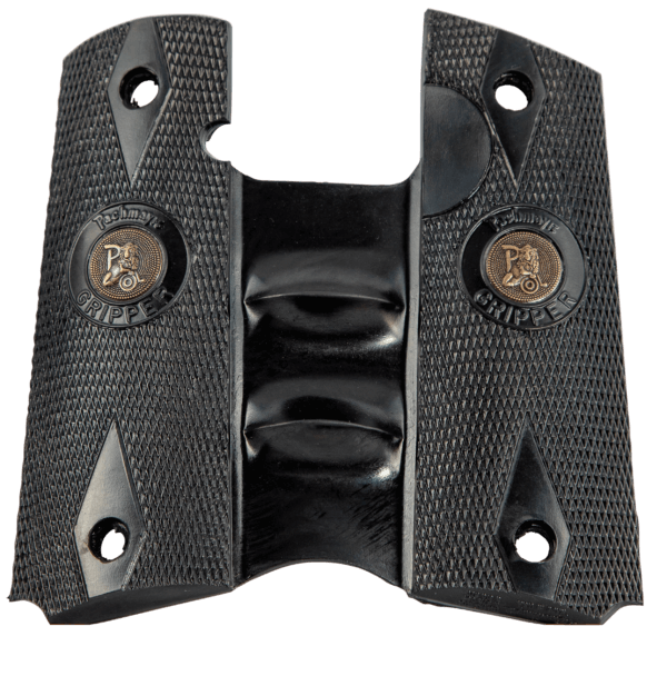 Pachmayr 05008 Signature Combat Pistol Grip w/Finger Grooves 1911 Checkered Blk
