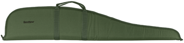 Uncle Mike’s 22417 GunMate Rifle Case Large Style made of Nylon with Green Finish 48″ OAL Lockable Full Length Zipper Wrap Around Handles & Embroidered Logo for Scoped Rifle