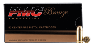 PMC 380A Bronze 380 ACP 90 gr Full Metal Jacket (FMJ) 50rd Box