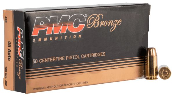 PMC 45B Bronze Target 45 ACP 185 gr Jacketed Hollow Point (JHP) 50rd Box