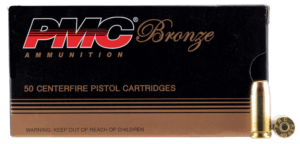 PMC 40E Bronze Target 40 S&W 180 gr Full Metal Jacket Flat Point (FMJFP) 50rd Box