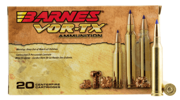 Barnes Bullets 21563 VOR-TX Rifle 7mm Rem Mag 150 gr Tipped TSX Boat Tail 20rd Box