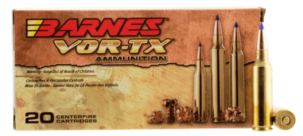 Barnes Bullets 21567 VOR-TX Centerfire Rifle 300 WSM 150 gr Tipped TSX Boat-Tail 20rd Box