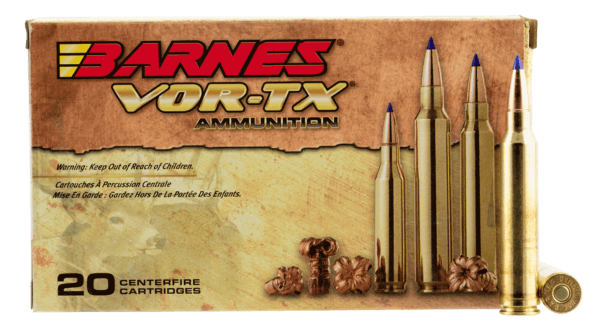 Barnes Bullets 21569 VOR-TX Rifle 300 Win Mag 150 gr Tipped TSX Boat Tail 20rd Box
