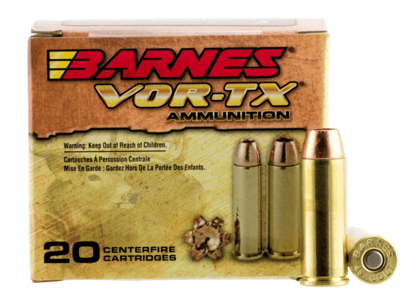 Barnes Bullets 21547 VOR-TX Handgun 45 Colt (LC) 200 gr Barnes XPB 20rd Box
