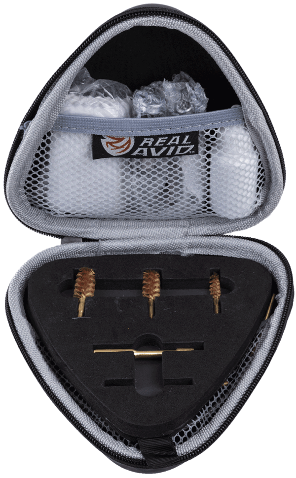 Real Avid AVGBPROP Gun Boss Cleaning Kit Multi-Caliber Pistol Firearm Slotted Tip 12.50″ Long Bronze Bristles Includes Case