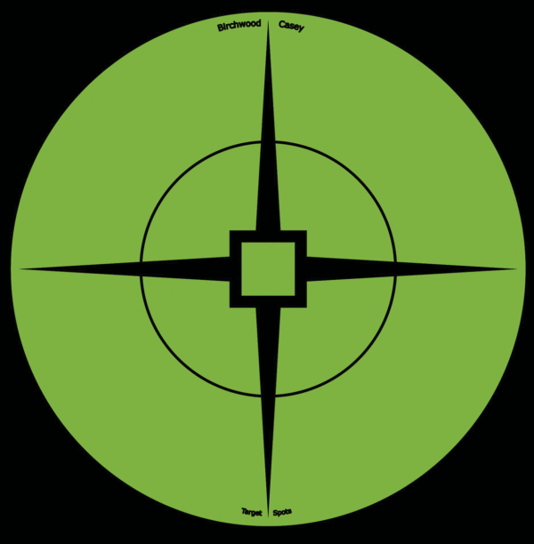 Birchwood Casey 33933 Target Spots Self-Adhesive Paper 3″ Crosshair Green 40 Per Pack