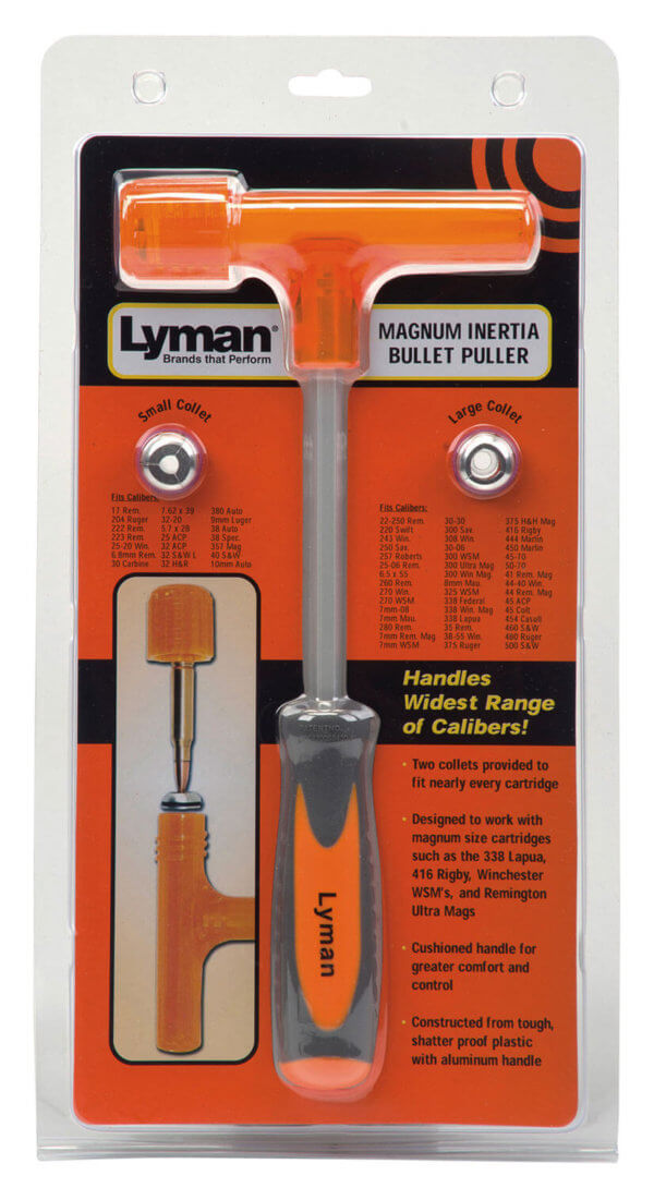Lyman 7810216 Mag Inertia Bullet Puller Magnum Orange/Black