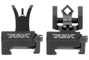 Troy Ind SSIGIARSMBT00 Micro BattleSight Set HK Front & Round Rear  Black