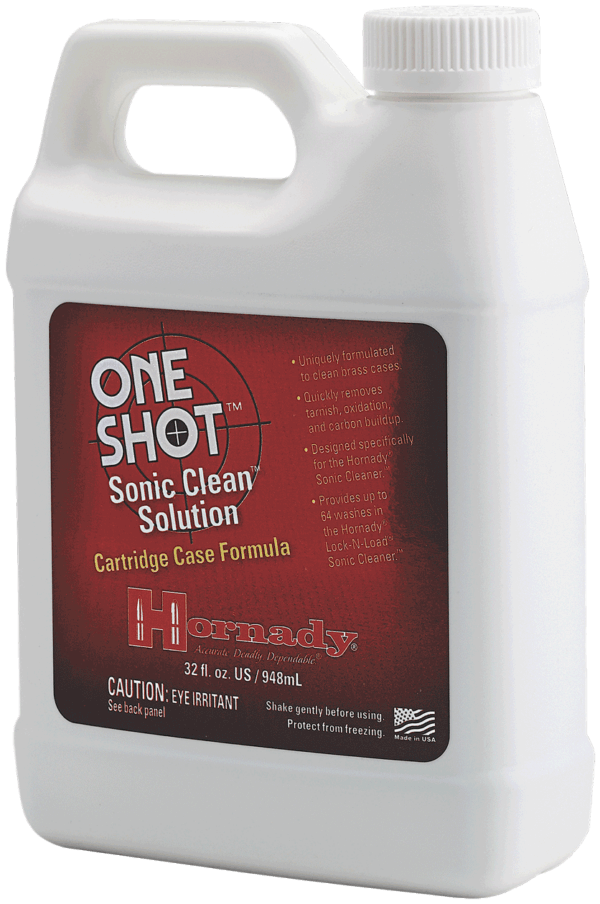 Hornady 043355 Lock-N-Load Sonic Brass Cleaning Solution 64 Washes Universal