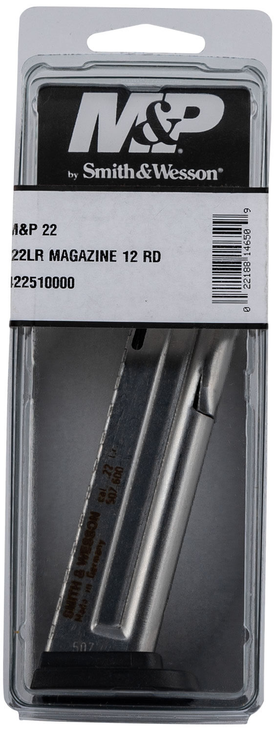 Smith & Wesson 422510000 M&P 22 LR 12 Round Steel Black Finish