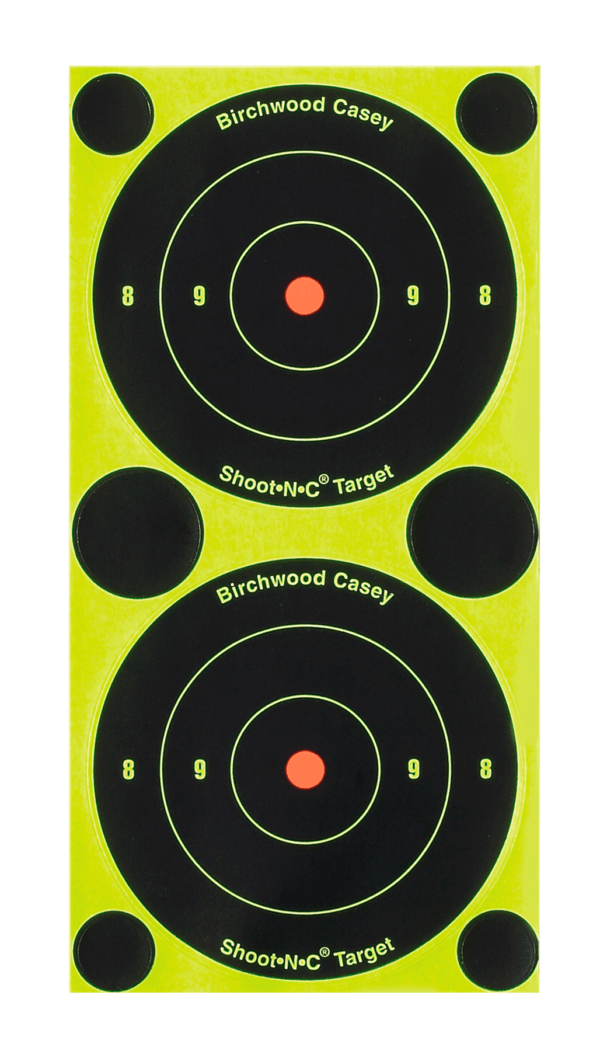 Birchwood Casey 34375 Shoot-N-C Self-Adhesive Paper 3″ Bullseye Black 240 Targets