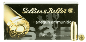Sellier & Bellot SB10A Handgun Target 10mm Auto 180 gr Full Metal Jacket (FMJ) 50rd Box