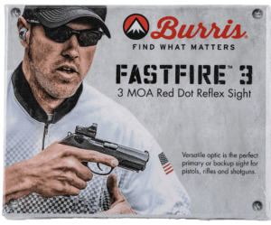 Burris 300215 AR-F3 FastFire III with Mount 1x 21x15mm 3 MOA Illuminated Red FastFire Dot CR1632 Lithium Black Matte