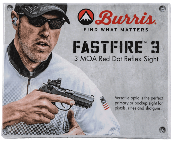 Burris 300234 FastFire 3 Matte Black 1x 21x15mm 3 MOA Red Dot Reticle 3 MOA Dot Pistol/Shotgun/Rifle