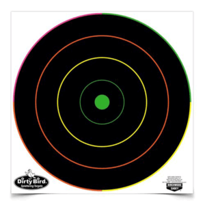 Birchwood Casey 35830 Dirty Bird Multi-Color Splattering Target 12″ Bullseye Tagboard Hanging Multi-Color 10 Pk.