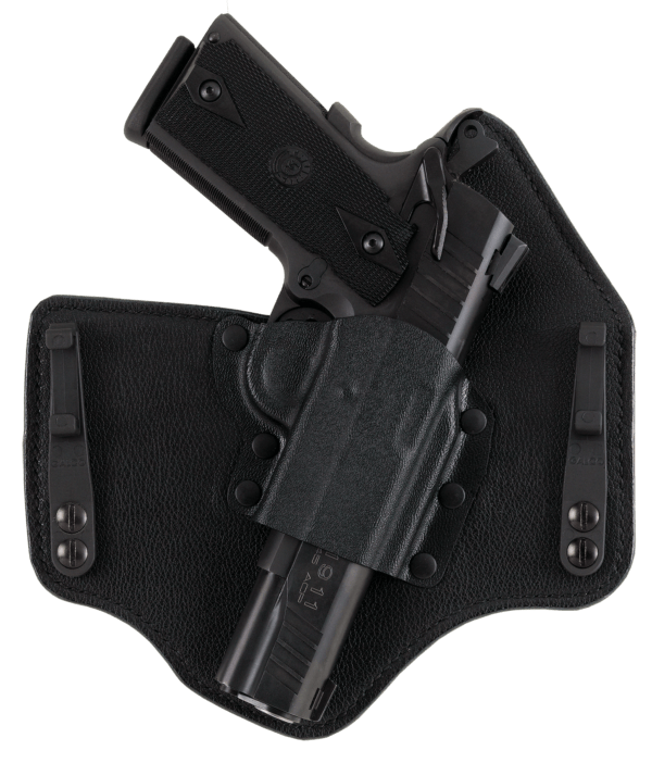 Galco KT224B KingTuk Deluxe IWB Black Kydex/Leather UniClip Fits Ruger Security-9 Fits Glock 17 Gen1-5 Fits Glock 22 Gen2-5 Right Hand