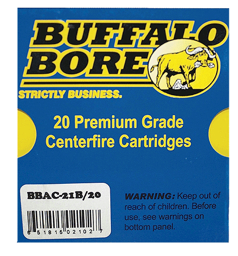 Buffalo Bore Ammunition 21B20 Heavy Strictly Business 10mm Auto 180 gr Jacketed Hollow Point (JHP) 20rd Box