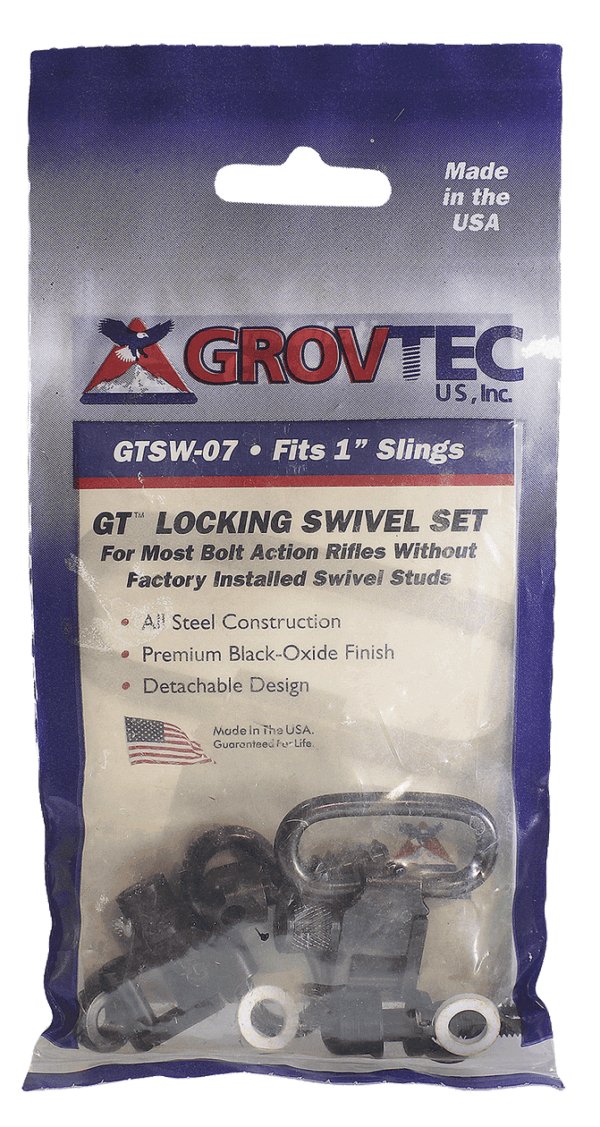 Grovtec US Inc GTSW07 Swivel Set Locking with Machine Screw 7/8″MacScrew; 1/2″ & 3/4″ WdScrewBase3Spacers Black Steel