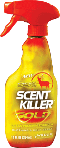Wildlife Research 1252 Scent Killer Gold Odor Eliminator Odorless Scent 12 oz Trigger Spray