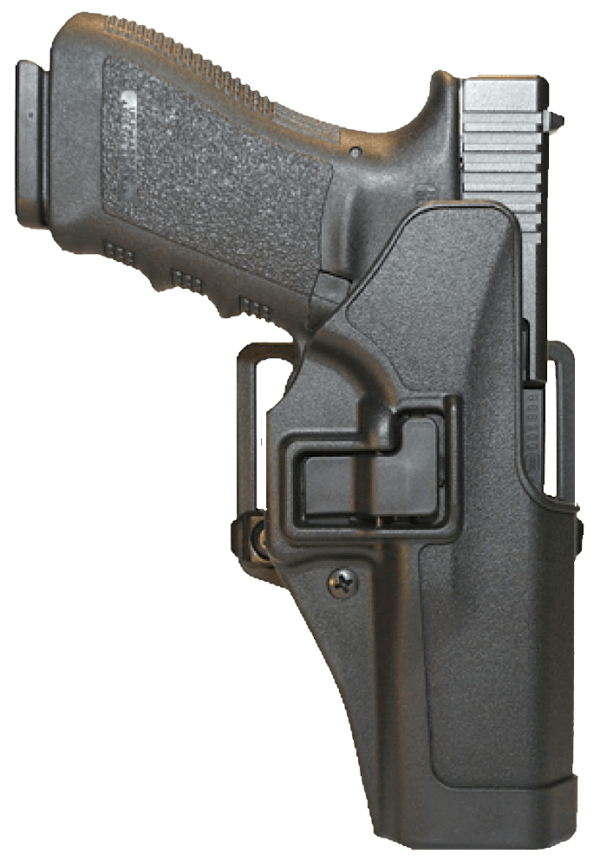 Blackhawk 410530BKR Serpa CQC OWB Size 30 Matte Black Polymer Belt Loop/Paddle Compatible w/Glock 29/30/39 Right Hand