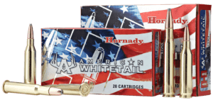 Hornady 8047 American Whitetail InterLock 243 Win 100 gr InterLock Boat-Tail Soft Point 20rd Box