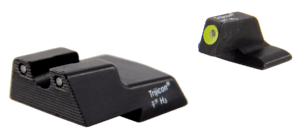 HiViz GLN325 LiteWave H3 Tritium/LitePipe Glock 9mm/40 S&W Sight Set Black | Green Tritium with White Outline Front Sight Green Fiber Optic Rear Sight