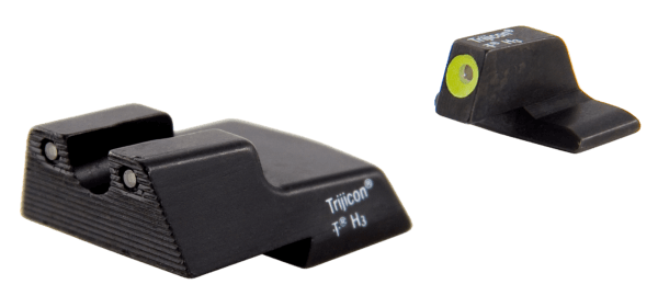 Trijicon 600602 HD Night Sights- H&K  Black | Green Tritium Yellow Outline Front Sight Green Tritium Black Outline Rear Sight