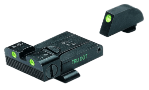Meprolight USA 188013101 Tru-Dot  Black | Green Tritium Front Sight Green Tritium Rear Sight Set