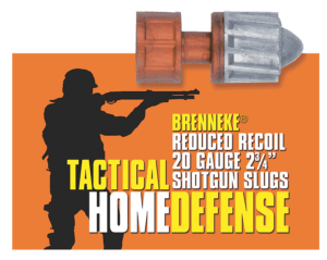 Brenneke SL202THD Tactical Home Defense 20 Gauge 2.75″ 3/4 oz Slug Shot 5rd Box