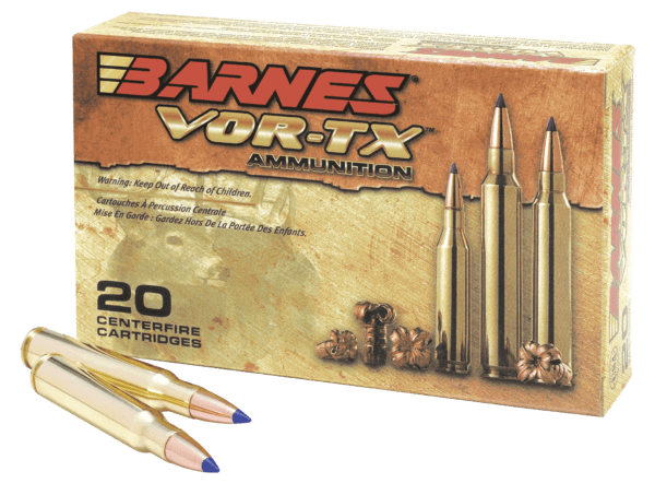 Barnes Bullets 22013 VOR-TX Centerfire Rifle 300 Wthby Mag 180 gr Tipped TSX Boat-Tail 20rd Box