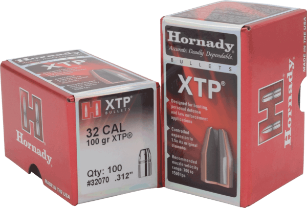 Hornady 32070 XTP 32 Caliber .312 100 GR Hollow Point 100 Box