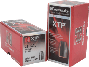 Hornady 35750 XTP 38 Caliber .357 158 GR Hollow Point 100 Box