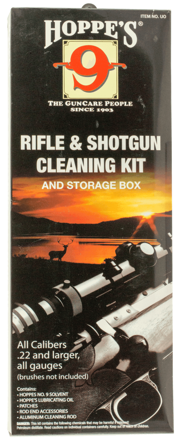 Hoppe’s UO Rifle & Shotgun Cleaning Kit All-Calibers Includes Storage Box