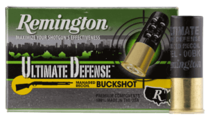 Remington Ammunition 12HB4HD Ultimate Defense 12 Gauge 3″ 41 Pellets 4 Buck Shot 5rd Box