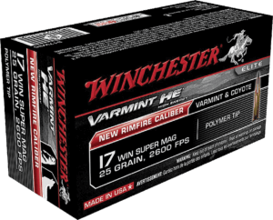 Winchester Ammo S17W20 Varmint HV 17 WSM 20 gr Polymer Tip 50rd Box