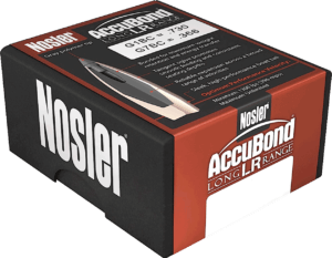 Nosler 58922 AccuBond Long Range 6.5mm .264 142 gr Spitzer Point/ 100 Per Box
