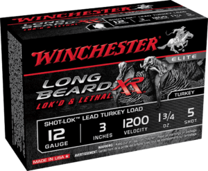Winchester Ammo STLB1234 Long Beard XR Shot-Lok 12 Gauge 3″ 1 3/4 oz 1200 fps 4 Shot 10rd Box