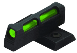 HiViz SW1002G Front Sight for Smith and Wesson Revolver with 2.5 or Longer Barrel  Black | Green Fiber Optic”
