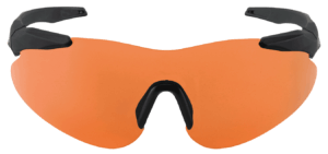 Beretta USA OCA100020407 Performance Shooting Shields 100% UV Rated Polycarbonate Orange Lens with Soft Touch Black Frame