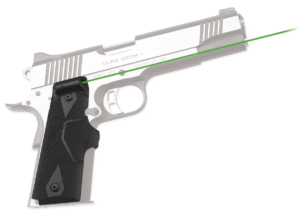 Crimson Trace LG401 Lasergrips 5mW Red Laser with 633nM Wavelength & 50 ft Range Black Finish for 1911 Commander Government