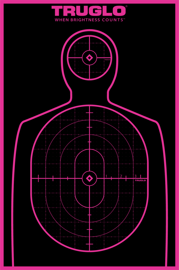 Birchwood Casey 34027 Shoot-N-C Reactive Target Black/Pink Self-Adhesive Paper Air Rifle/Rifle Pink 5 Targets Includes Pasters