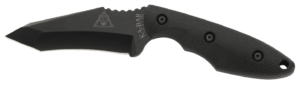 Ka-Bar 2486 TDI Hell Fire 3.56″ Fixed Recurve Tanto Plain 1095 Cro-Van Blade Black Ultramid Handle