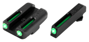 TruGlo TG131KT TFO Black | Green Tritium & Fiber Optic Front Sight Green Tritium & Fiber Optic Rear Sight