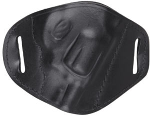 Bulldog MLBRS Molded  OWB Black Leather Belt Slide Fits S&W J Frame Fits 2-4 Barrel Right Hand”